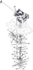 Ariens 911189 (LMSP) - Ariens 21" Self-Propelled Walk-Behind Mower, BBC (SN: 000352 - 034999)