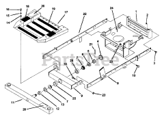 Snapper Z 1402K (7080184) - Snapper Zero-Turn Mower, 14hp Frame Sides And Related Parts