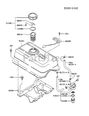 Kawasaki FE290D-CS02 - Kawasaki Engine FUEL-TANK/FUEL-VALVE
