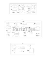 Briggs & Stratton 541477-1118-B1 - Briggs & Stratton Horizontal Engine Carburetor Overhaul Kit, Engine/Valve Gasket Sets