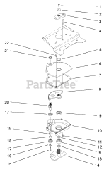 Toro 73471 (518 xi) - Toro Garden Tractor (SN: 000000001 - 000999999) (2000) Lower Manual Steering Assembly