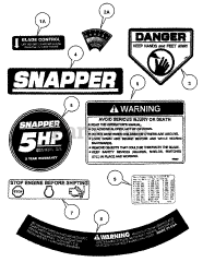 Snapper MRP 216014B (82525) - Snapper 21" Walk-Behind Mower, 6hp
