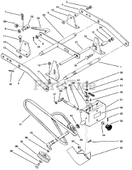 Toro 78390 - Toro 60" Side-Discharge Mower Deck (SN: 049000001 - 049999999) (1994) Suspension Assembly