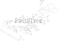 Toro 25501 E - Toro Backfill Blade Kit for RT1160 or RT1200 Trencher Backfill Blade and Mounting Assembly