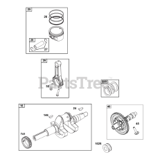 Briggs & Stratton 389447-0127-E1 - Briggs & Stratton Horizontal Engine Crankshaft Group