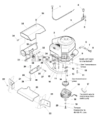AGCO 1693232 - AGCO Zero-Turn Mower, 18hp Engine Group - Electric Clutch - 18HP Briggs &amp; Stratton Models