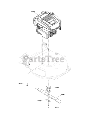 Snapper SP 65 (1696853-00) (12A-A2BE707) - Snapper 21" Walk-Behind Mower, FWD Speed, 550 Series Briggs