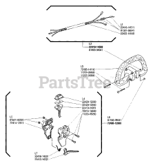 Shindaiwa F 230 - Shindaiwa String Trimmer Throttle Cable, Throttle Lever