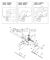 Echo SRM-2400 - Echo String Trimmer (Type 1E) Handle, Ignition Switch, Throttle Cable, Driveshaft