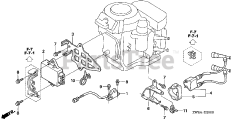 Honda BFP9.9 D5 LHA (BABJ) - Honda Outboard Engine, Made in Japan (SN: BABJ-1400001 - BABJ-1499999) IGNITION COIL + C.D.I. UNIT