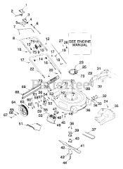 Yard Machines 12A-565H136 - Yard Machines Walk-Behind Mower (1998) (Homebase)