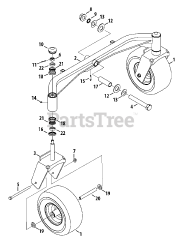 Cub Cadet LZ-60 KW (53RI2PTD050) - Cub Cadet 60" Tank Zero-Turn Mower, Kawasaki (2014) Front Axle Assembly