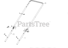 Brute 12A-B2A3778 - Brute Walk-Behind Mower (2016) Handle Assembly