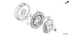 Honda FRC800 K1 A (FAHJ) - Honda 20" Tiller, Made in Japan (SN: FAHJ-1100001 - FAHJ-9999999) FLYWHEEL