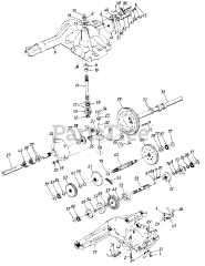 MTD 141-843H000 - MTD Garden Tractor (1991) Transaxle