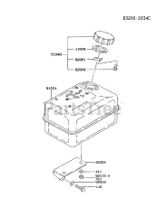 Kawasaki FA130D-BS15 - Kawasaki Engine FUEL-TANK/FUEL-VALVE