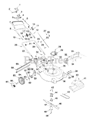Yard Machines 12A-443F136 - Yard Machines Walk-Behind Mower (1999) (Homebase)