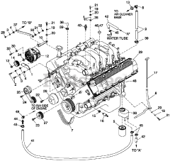 Generac QT07068JNAN - Generac 70kW Home Standby Generator (SN: 5775758 - 5775758) (2010) Engine Common Parts L/H Side (6.8L Cpl) (0F3016)