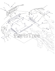 Gravely 918007 (ZTX 42) - Gravely 42" Zero-Turn Mower, 23hp Kohler Pro (SN: 005000 - 029999)