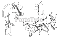 Echo CSG-6700 - Echo Cut-Off Saw (Type 1E) Handles, Throttle Control, Fuel System