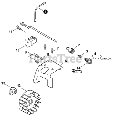 Echo PB-265 LN - Echo Backpack Blower (SN: P43014001001 - P43014999999) Flywheel, Ignition