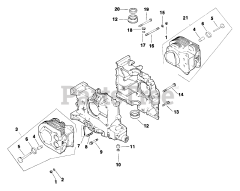 Exmark TT-20KO - Exmark Turf Tracer Hydro Walk-Behind Mower, 20hp Kohler (SN: 080000 - 089999) (1993) Crankcase