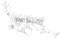 Husqvarna YTH 2146 XP (960430029-00) - Husqvarna 46" Yard Tractor (2006-12) Steering Assembly