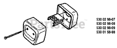 Husqvarna 41 - Husqvarna Chainsaw (1994-05) Muffler (S/N 239 0902)