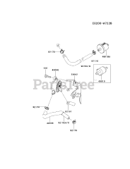 Kawasaki FH430V-DS26 - Kawasaki Engine FUEL-TANK/FUEL-VALVE