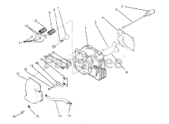 Toro 72062 (264-6) - Toro Yard Tractor (SN: 059000001 - 059000227) (1995) Cylinder Head/valve/breather (kohler Engine Cv14s-Ps1472)