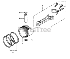 Craftsman 580.768321 (1431-1) - Craftsman 2,000 PSI Pressure Washer Piston-Connecting Rod