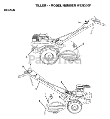 Weed Eater WE R350 F - Weed Eater Tiller (1999)