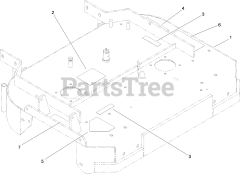 Toro 30672 - Toro 32" Walk-Behind Mower, Fixed Deck, T-Bar, Gear Drive (SN: 313000001 - 313999999) (2013) Deck Decal Assembly No. 110-6901