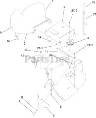 Toro 79480 - Toro 42"/48" Vacuum Bagger for XT Series Tractors (SN: 260000001 - 260999999) (2006)