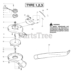 Weed Eater FL 1500 LE - Weed Eater Featherlite Blower, Type 1 Cover Type 1-3