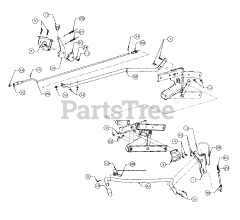 Cub Cadet 303 (190-303-100) - Cub Cadet 40" Snow Thrower Attachment Lift Handle &amp; Chute Controls