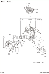 Subaru Robin EY203D60080 (EY20-3) - Subaru Robin Engine 100 Crankcase