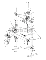 Cub Cadet S7237-KW (53CI8DU8050) - Cub Cadet 72" Tank S Zero-Turn Mower, 37hp Kawasaki Deck Spindle Assembly 72-Inch