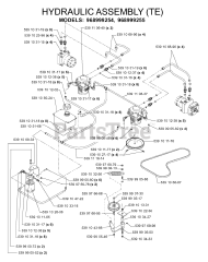 Husqvarna iZ 4817 T (968999255) - Husqvarna 48" Zero-Turn Mower (2005-08) HYDRAULIC PUMP - MOTOR