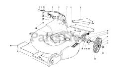 Toro 20750 - Toro Walk-Behind Mower (SN: 008000001 - 008999999) (1978) Housing Assembly