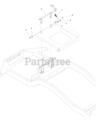 Gravely 991264 (Pro-Turn ZX 60) - Gravely Pro-Turn 60" Zero-Turn Mower, Kawasaki FX (SN: 000101 & Above) Seat Latch