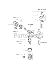 Kawasaki FR691V-BS19 - Kawasaki Engine PISTON/CRANKSHAFT