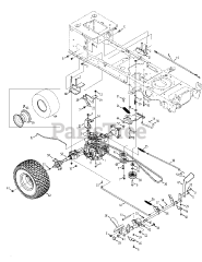 Brands TB 2450 (13AA93KP066) - Troy-Bilt 50" Lawn Tractor (2014)