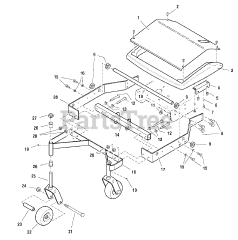 Simplicity 1694287 - Simplicity 34" Mower Deck
