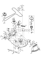 Cub Cadet RZT-L46 (17AFCACT056) - Cub Cadet 46" RZT Zero-Turn Mower (2013) Mower Deck