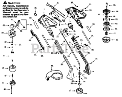 Weed Eater 1400 - Weed Eater String Trimmer, Electric TRIMMER/BRUSHCUTTER ASSEMBLY