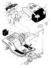 Murray 46103x50B - Murray 46" Garden Tractor (2000) Hood And Dash