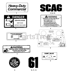 Scag STHM-23CV - Scag Three-Wheel Riding Mower, 23hp Kohler (SN: 5340001 - 5349999)