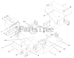 Toro 30135 - Toro 36" Side-Discharge Mower Deck (SN: 210000001 - 210999999) (2001) Deck Assembly