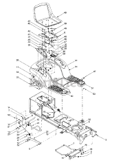 Cub Cadet 1170 (13CD608G101) - Cub Cadet Lawn Tractor (SN: 1I010H - 1H311H) (2001) Lift Assembly / Seat / Fender